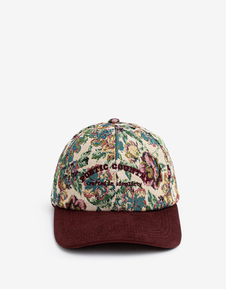 Caps Gorra Tela Floral - Combinacion Multicolor