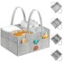 Caddy organizador multifuncion pañalera gris