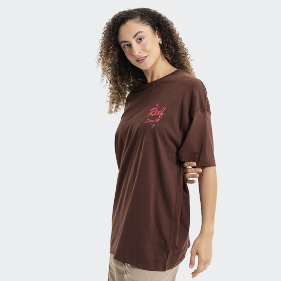 Remera Reef Over Sized Marrón