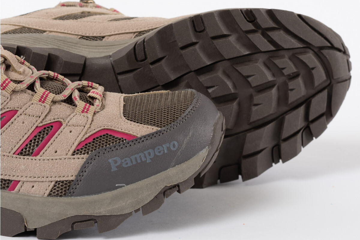 ZAPATO TREKKER Beige/rojo