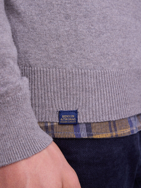SWEATER TRAFUL 3.0 GRISMARRON