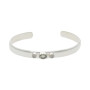 Pulsera Rigida Karvik Peridoto y piedra de la luna Plata 925 0
