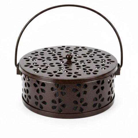 PORTA ESPIRAL METAL RED MARRON 14X7CM Unica