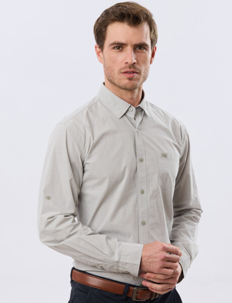CAMISA CUADROS DE ALGODÓN Verde