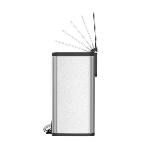 PAPELERA ACERO-INOXIDABLE GRIS EK9161MMT