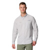 Camisa PFG Solar Breeze Woven Hombre BLACK, WHITE