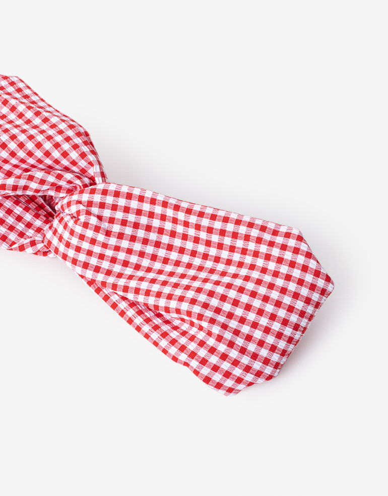 Vinchas Textiles Estampados Vincha Textil Cuadrillé - Estampado Lunares