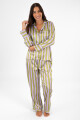 Pijama stripes bk Lila