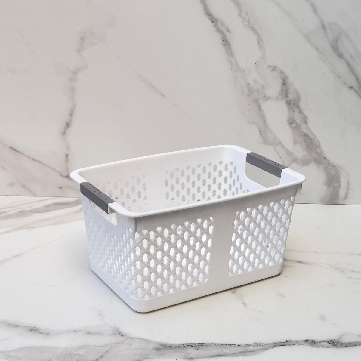 Canasto Organizador Polipropileno Alto 14cm x Ancho 19cm x Largo 27cm 