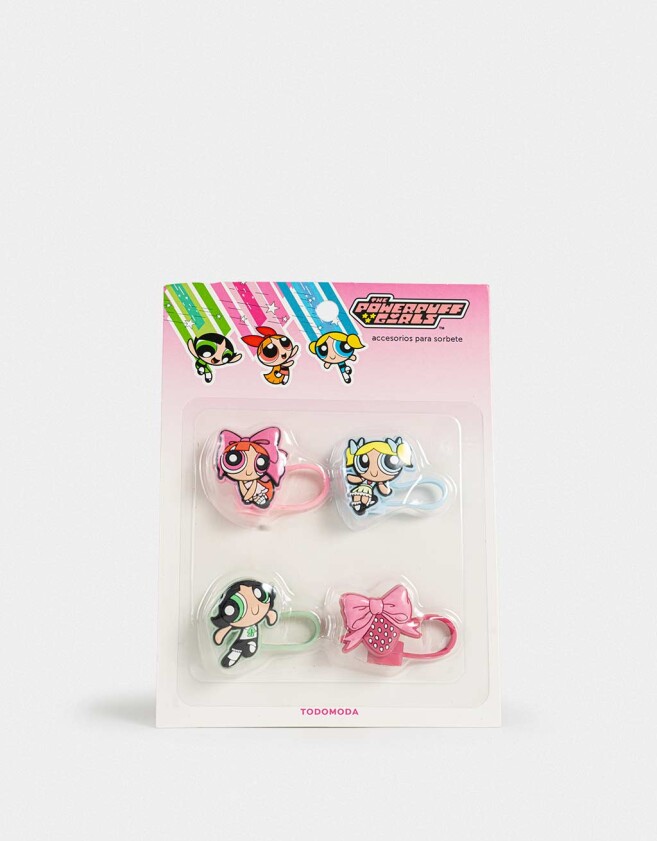Rega Varios Silicona Set De Toppers Chicas Superpoderosas - Combinacion Multicolor
