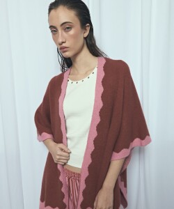 Poncho wavy PREVENTA tostado