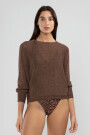 LU TIGER SWEATER Chocolate