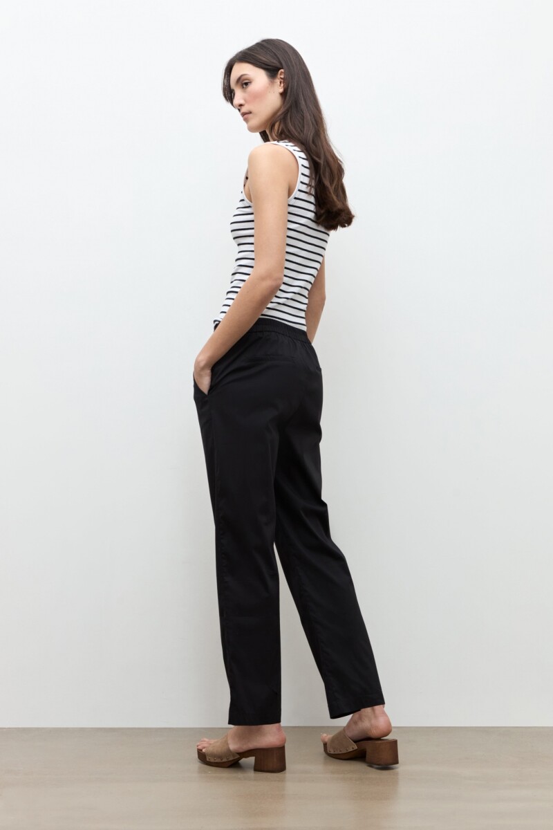 Pantalon recto negro