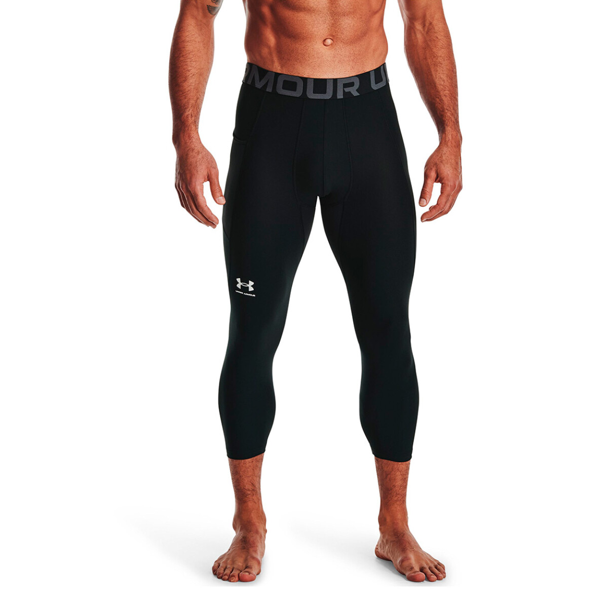 Under Armour HG Armour 3/4 Legging - Negro-Blanco 