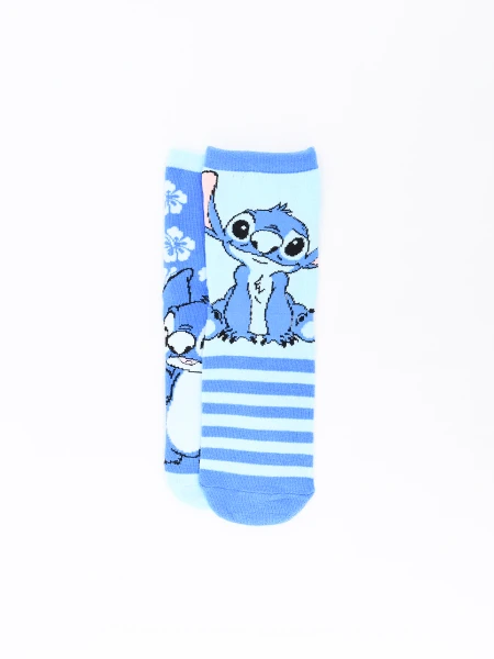 MEDIAS STITCH IN BLUE PACK X2 VARIANTE 1
