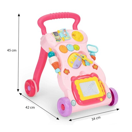 Caminador Andador Musical de Bebé Juegos Actividades Huanger Rosa