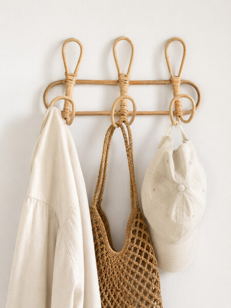 PERCHERO BAMBU BEIGE
