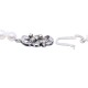Collar de perlas de cultivo y broche oro 18 k blanco con brillantes. Collar de perlas de cultivo y broche oro 18 k blanco con brillantes.