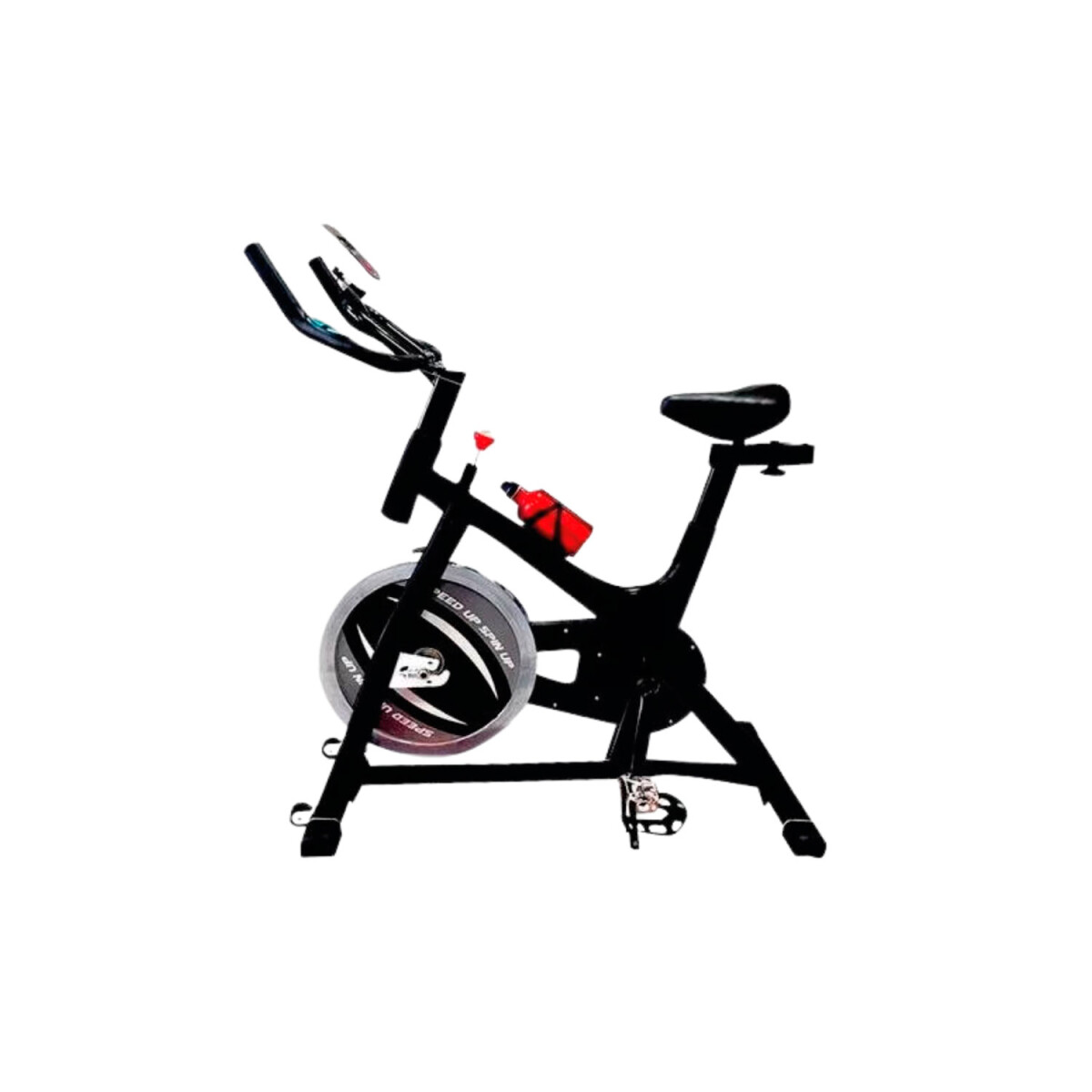Bicicleta Spinning Profesional Regulable Premium 8kg + Regalo - Negro 