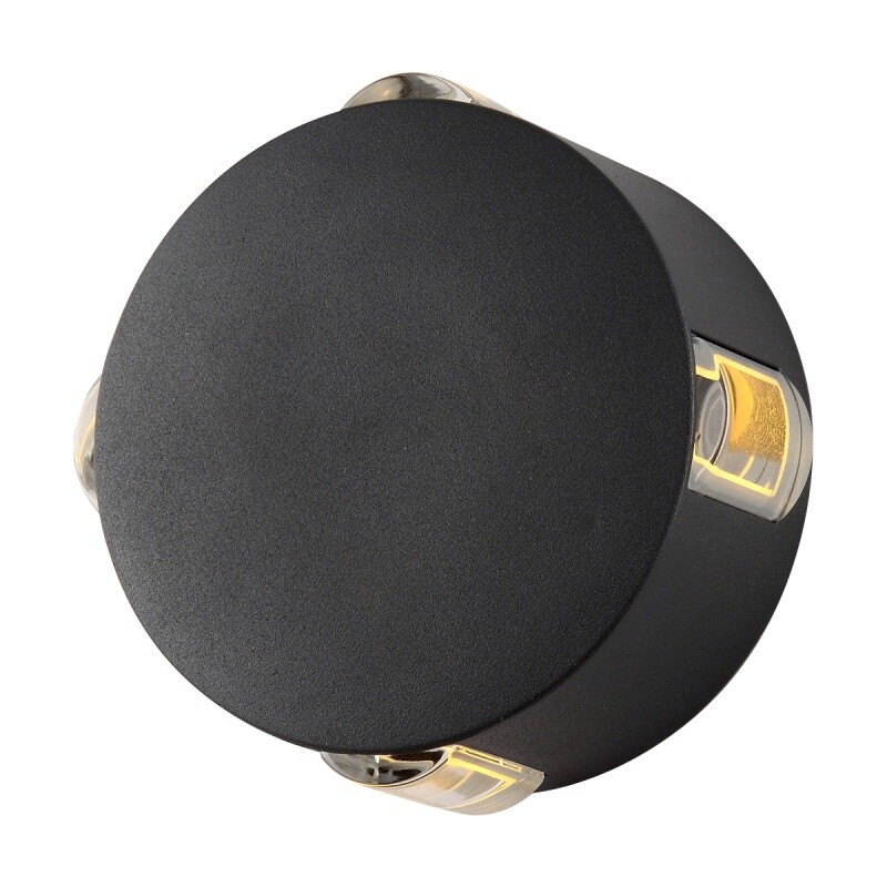 APLIQUE DE PARED ADO. LED REDONDO TETRADIRECCIONAL "VILNA" 4X1W 3000K IP54 GRIS GRAFITO APLIQUE DE PARED ADO. LED REDONDO TETRADIRECCIONAL "VILNA" 4X1W 3000K IP54 GRIS GRAFITO