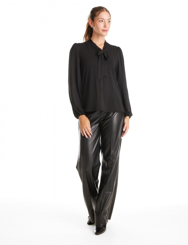 Blusa Lazo & Strass NEGRO