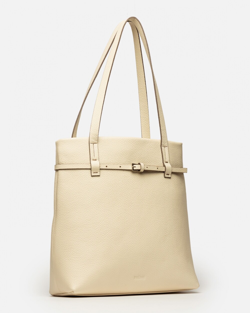 Shopper Bay en cuero graneado Cotton