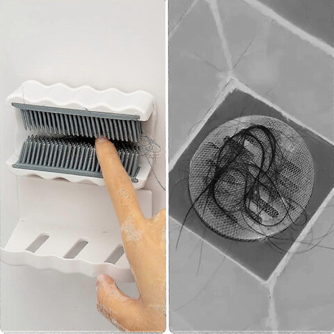 Recogedor de pelo para ducha autoadhesivo o para amurar Recogedor De Pelo Para Ducha Autoadhesivo O Para Amurar