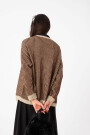 CARDIGAN TEJIDO CON LUREX Marron