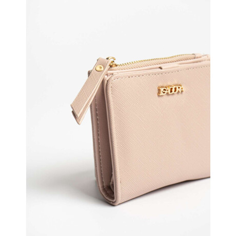 Billetera Efecto Texturada Rosa Piel