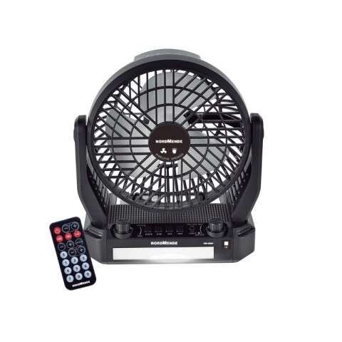 VENTILADOR CON RADIO Y LÁMPARA CON PANEL SOLAR NORDMENDE Ventilador Con Radio Y Lámpara Con Panel Solar Nordmende