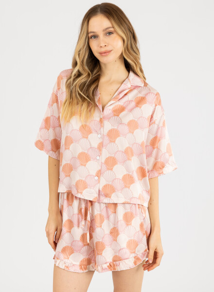 Pink shell short Rosa antique
