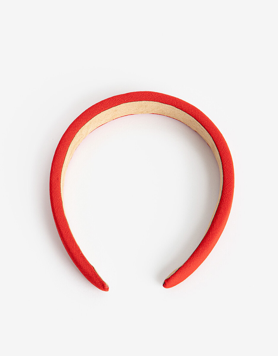 Vincha Rígida Puffy Rojo 