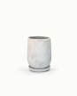 Maceta Fibrocemento c/plato - 50cm x 30cm "Modelo Avalon Gris Laca