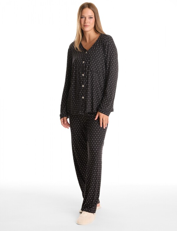 Pijama Con Pantalon NEGRO/MULTI