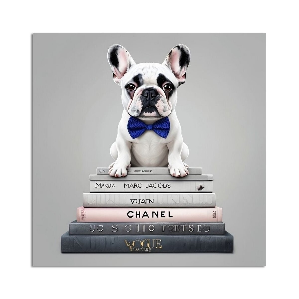 Cuadro Canva 543074-01 40X40CM Bulldog - BLANCO 