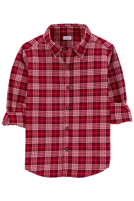 Camisa de sarga diseño a cuadros 0
