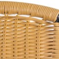 SILLA DE METAL Y RATAN PVC - BEIGE/NEGRO SILLA DE METAL Y RATAN PVC - BEIGE/NEGRO