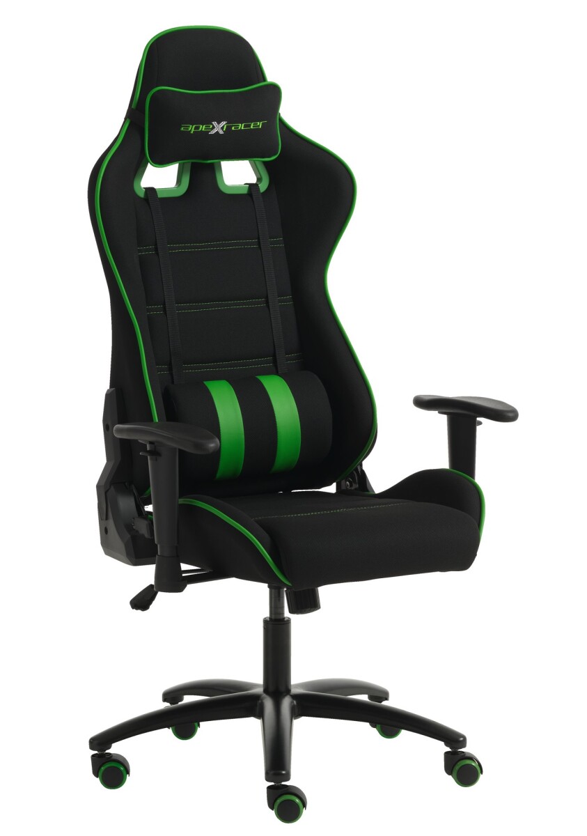 Silla gaming LAMBJERG malla negro/verde 