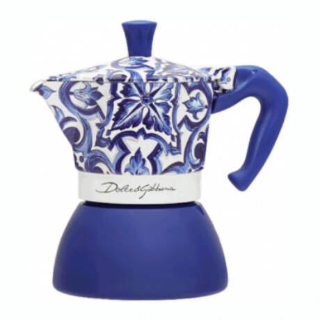 BIALETTI INDUCTION DG 4 POCILLOS Cafetera Italiana BIALETTI Moka Induction Edición Dolce Gabbana Capacidad 4 Pocillos - Blue