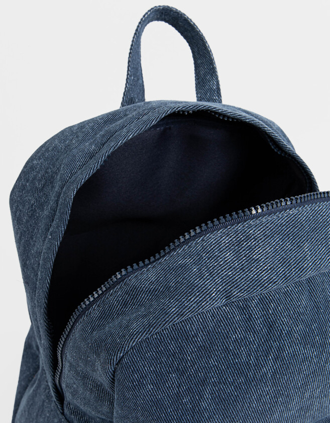 Mochilas Urbanas Mochila Denim Con Charms - Azul Gastado