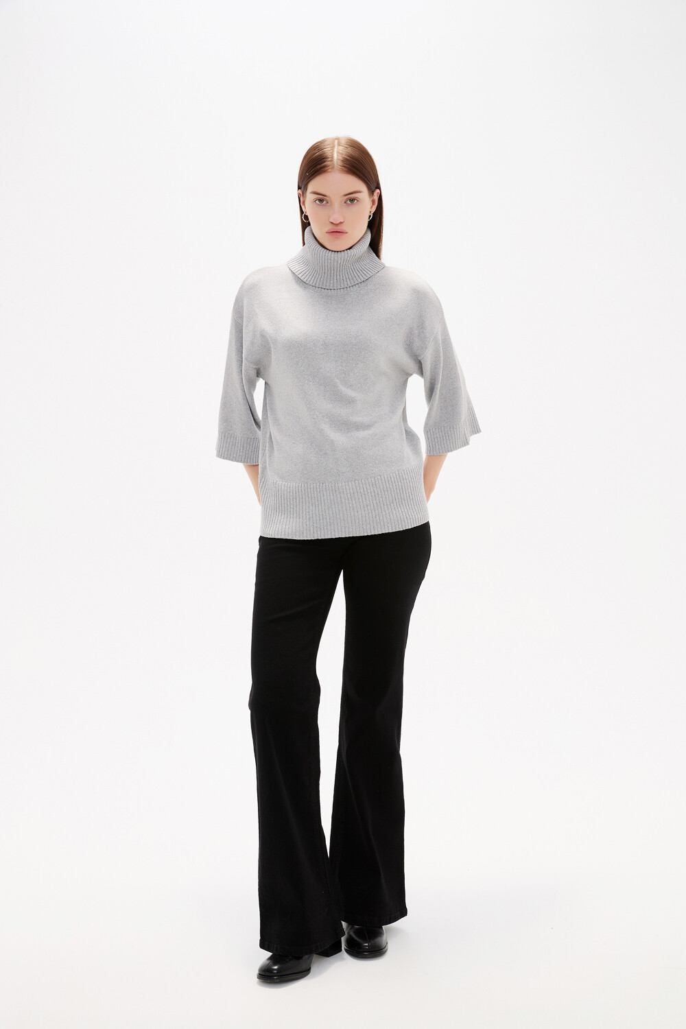 Polera Thernal Gris Melange Medio