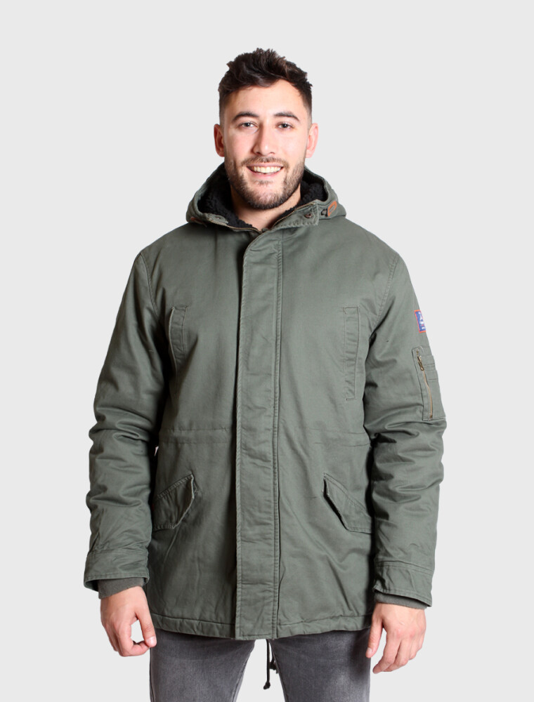 Campera de Gabardina Pesada Verde