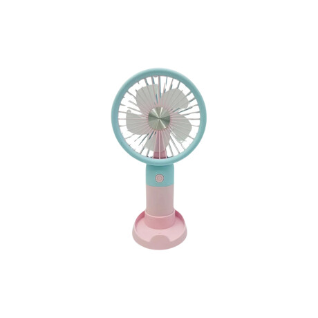 Mini ventilador portátil de escritorio multicolor – recargable Rosado