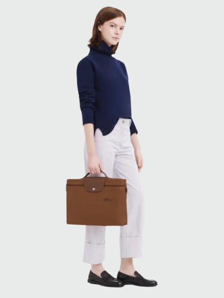 Longchamp -BRIEFCASE LE PLIAGE GREEN Marrón