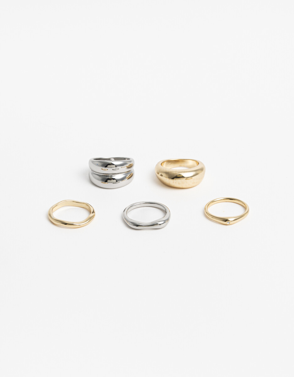 Set Anillos Biplating 