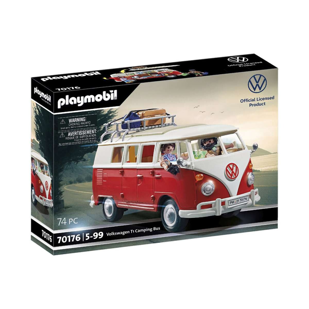 Camioneta Combi Volkswagen Playmobil - 74 Piezas con Figuras 