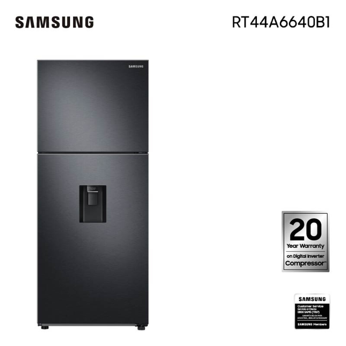 Refrigerador SAMSUNG RT44A6640B1 Capacidad 430Lts Frío Seco 