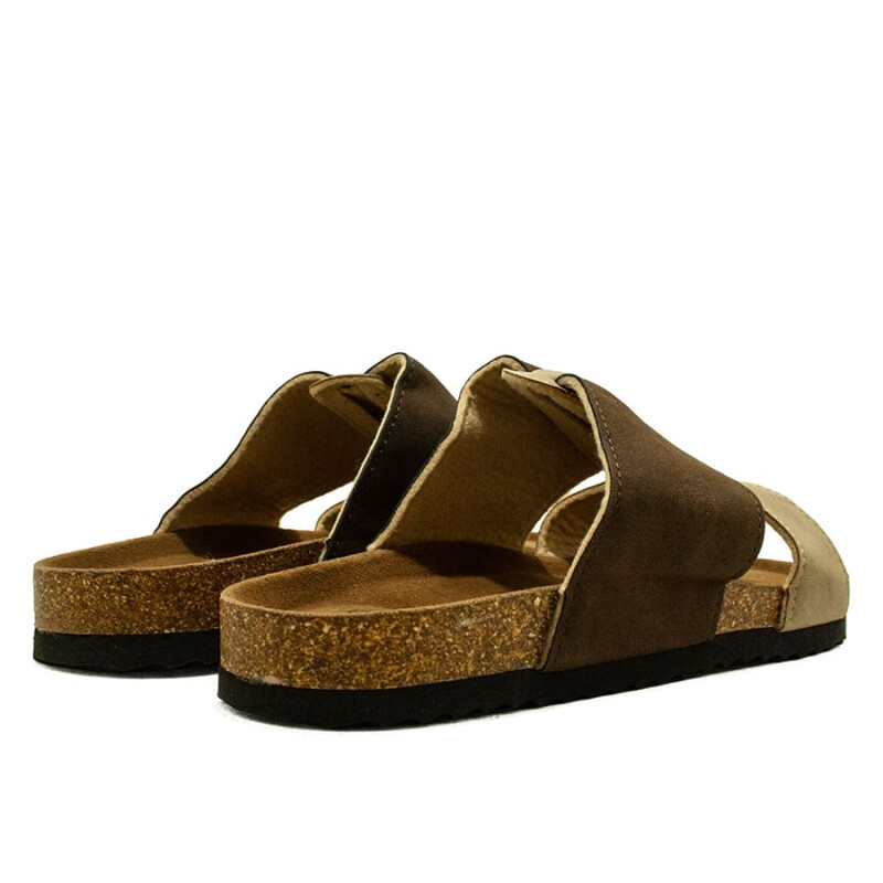Sandalias Chill Sunday de Mujer - YF04W Marron-kaki