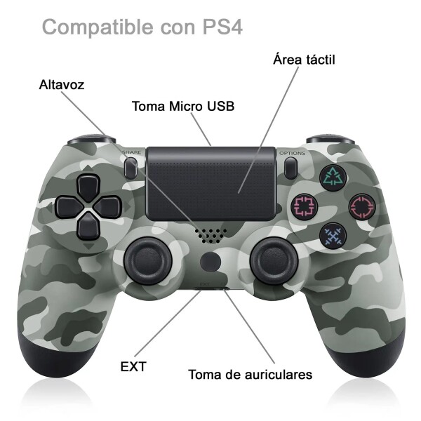 Joystick Control Inalambrico Compatible Ps4 Playstation 4 Color Variante Gris