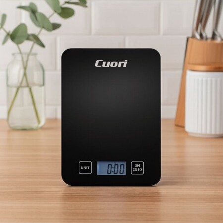 BALANZA DE COCINA DIGITAL CUORI CUO-852 NEGRO